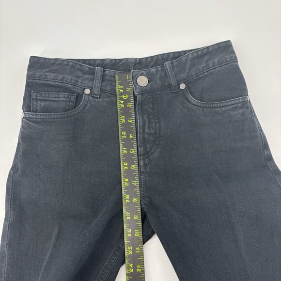 Loro Piana Italy Black Cotton Skinny Jeans Mid Rise Pockets Womens Size 38 - Picture 14 of 15